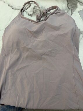 lululemon athletica Dusty Mauve Strappy Workout Tank